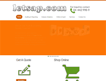 Tablet Screenshot of letsap.com